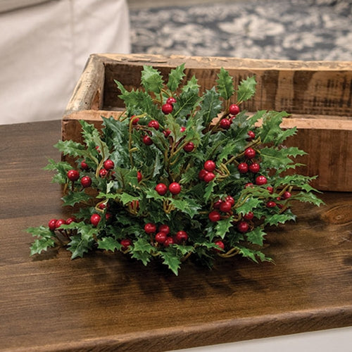 Merry Little Holly & Berries Half Sphere