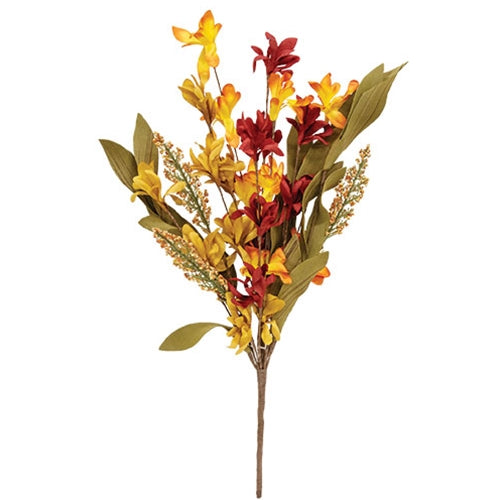 Orange & Burgundy Wildflower Heather Pick