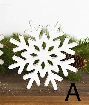 7" Wood Snowflake