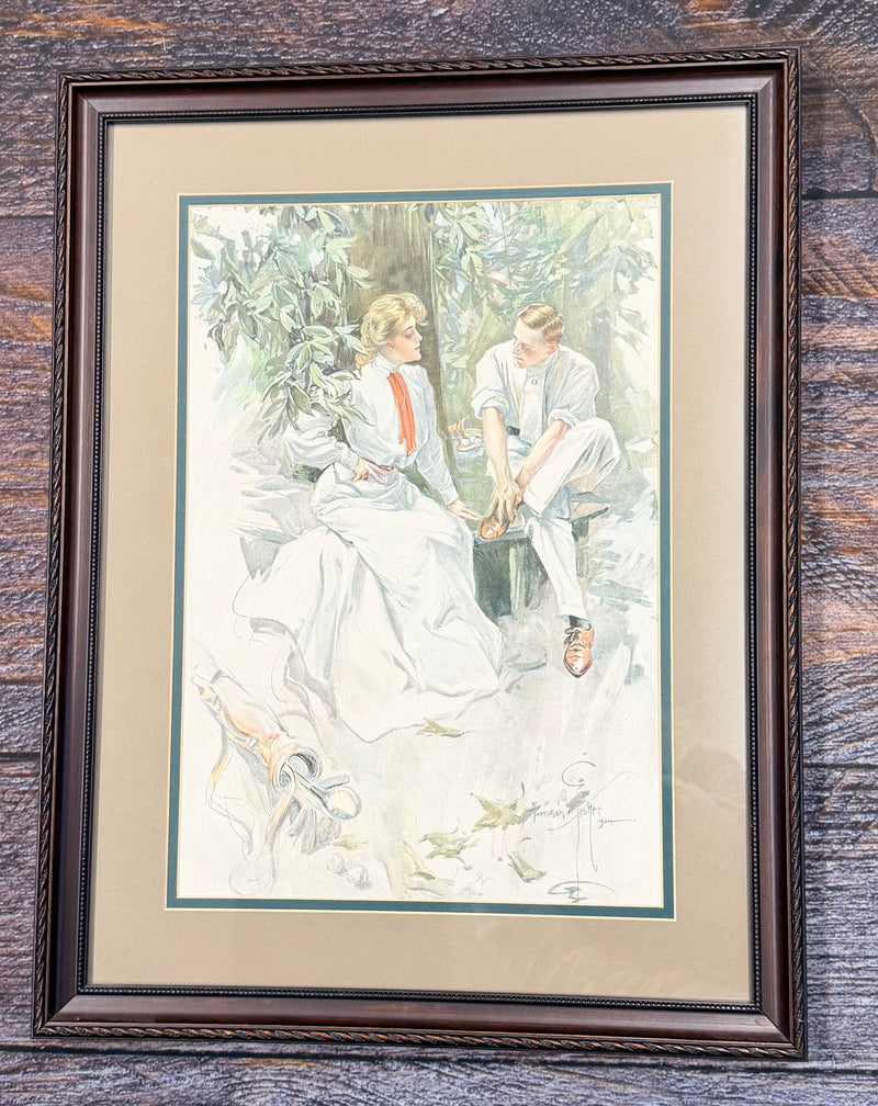 Framed Fisher Artwork  "Something More"
