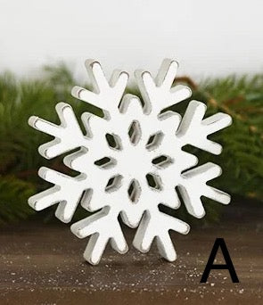 5" Wood Snowflake