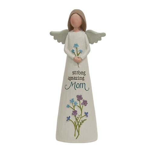 Strong Amazing Mom Resin Angel