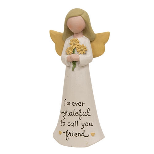 Forever Grateful To Call You Friend Resin Angel