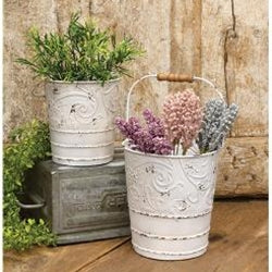 Shabby Chic Ornate Bucket