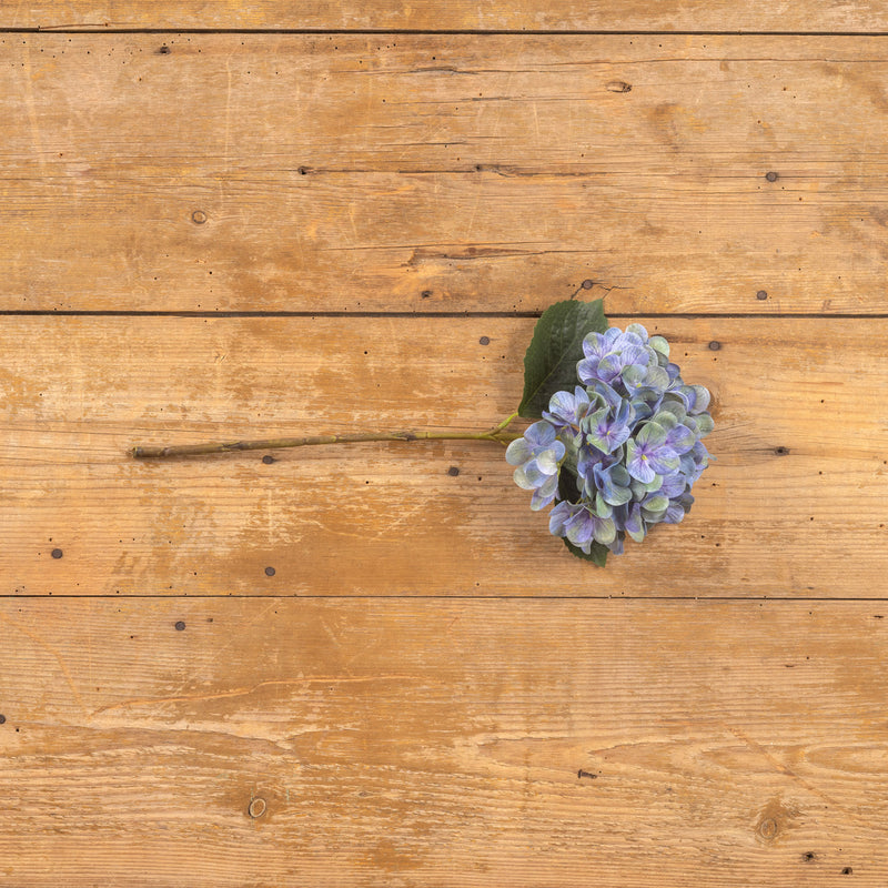17" BLUE GREEN HYDRANGEA PICK