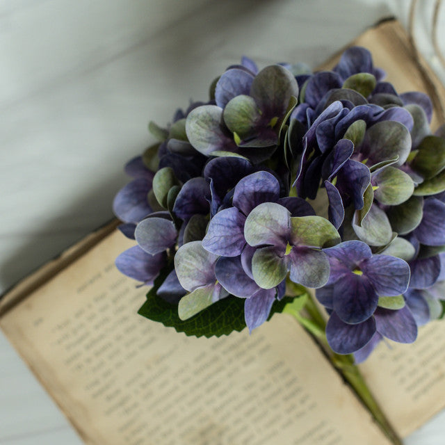 17" PURPLE HYDRANGEA PICK