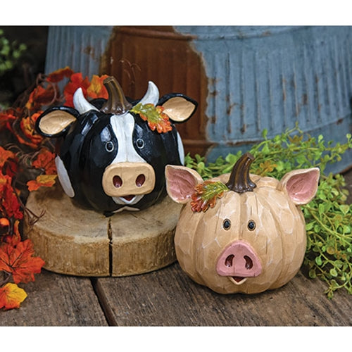 Fall Harvest Farm Animal Pumpkin
