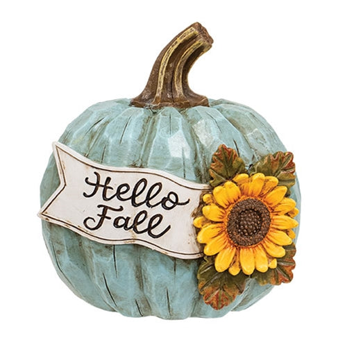 Resin Harvest Words & Sunflowers Pumpkin