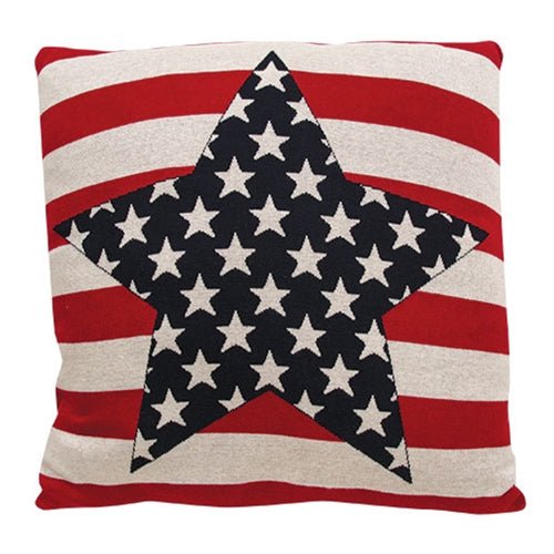 Americana Star Decorative Pillow 18"
