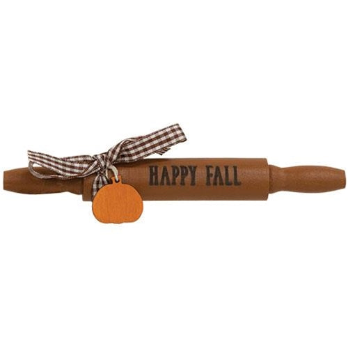 Happy Fall Wooden Rolling Pin
