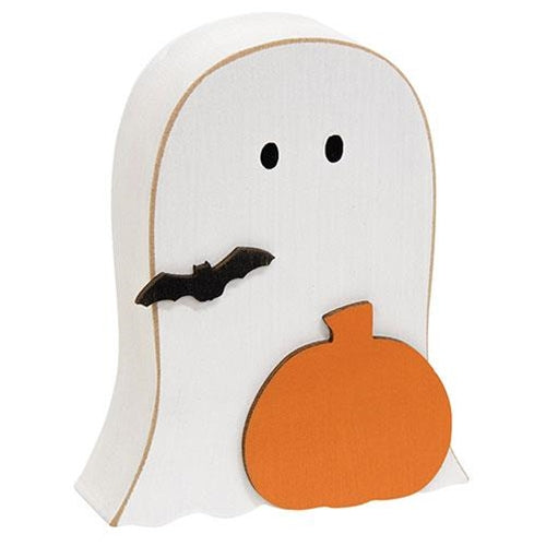 Pumpkin & Bat Ghost Sitter