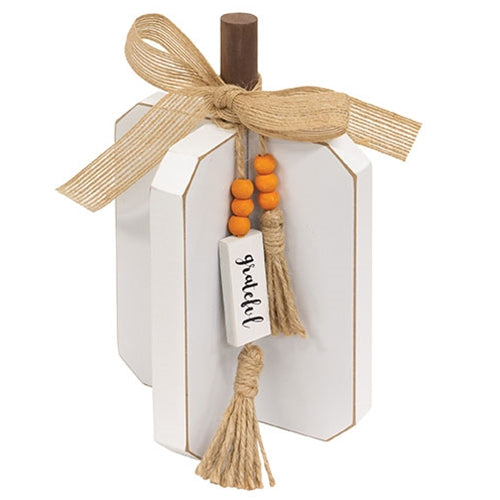 Small Wooden Interlocking Pumpkin
