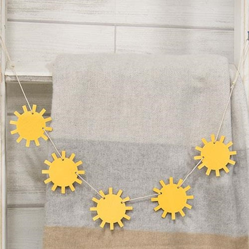 Wooden Sunshine Mini Garland