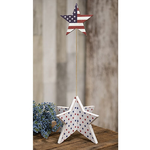 Dimensional Americana Star Flag Pick Holder