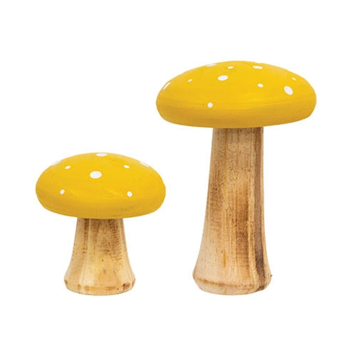 Wooden Mushroom Sitter