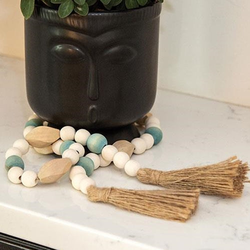 Turquoise Wave Bead Garland