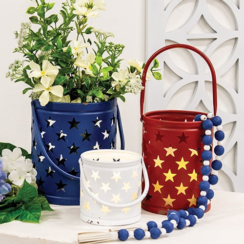 Star Punched Metal Americana Luminary