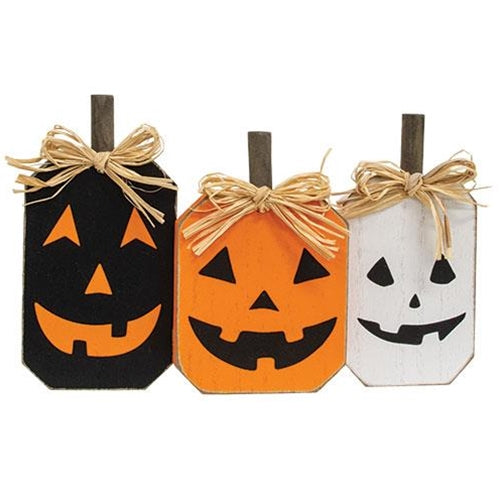 Jack O' Lantern Triple Pumpkin Sitter
