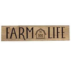 Farm Life Barn Engraved Sign