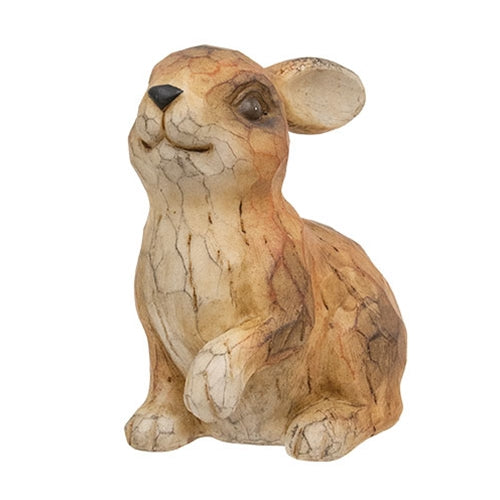 Carved Look Resin Bunny
