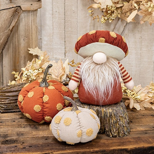 Plush Polka Dot Pumpkin