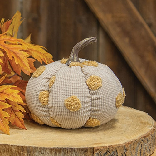 Plush Polka Dot Pumpkin