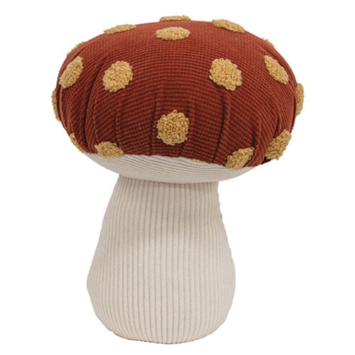 Plush Polka Dot Mushroom Sitter