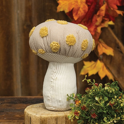 Plush Polka Dot Mushroom Sitter