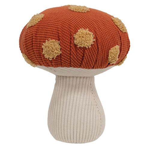 Plush Polka Dot Mushroom Sitter