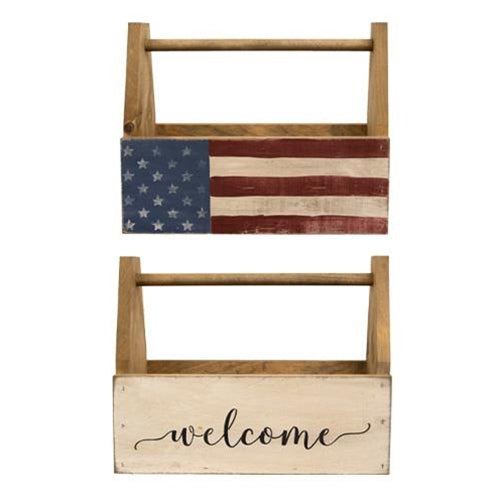 Double Sided Flag/Welcome Tote