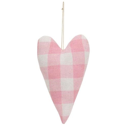 Buffalo Check Heart Pillow