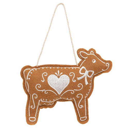 Farm Animal Gingerbread Ornament