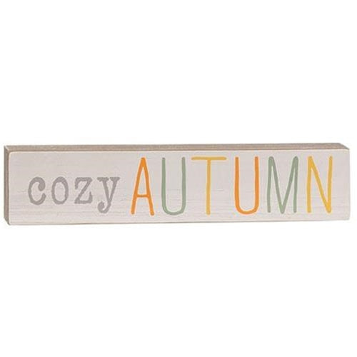 Fall Multi Color Wood Block