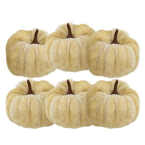 Mini Velvet Pumpkins