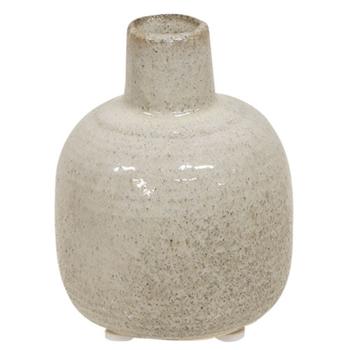White Narrow Neck Porcelain Jar