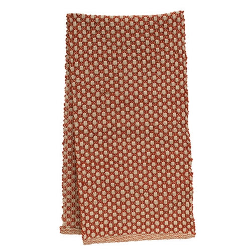Pumpkin & Cream Cottage Weave Runner