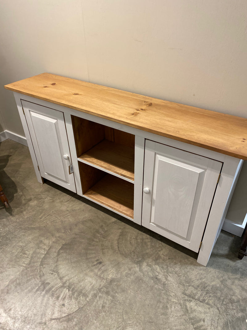 Console Table with Wood Doors