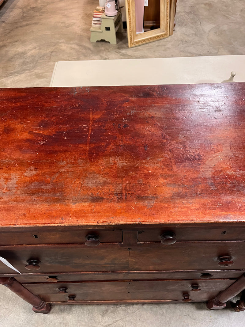 Six Drawer Empire Style Chest of Drawers