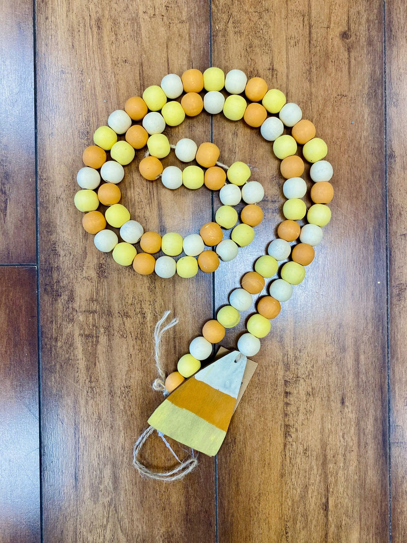 Candy Corn Bead Garland
