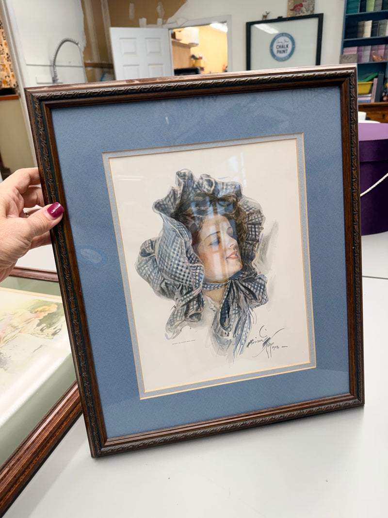 Framed Fisher Artwork  "Penelope"