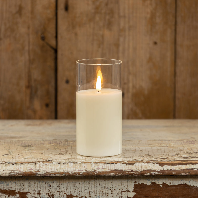 GLASS 3D FLAME CANDLE