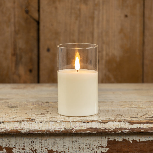 GLASS 3D FLAME CANDLE