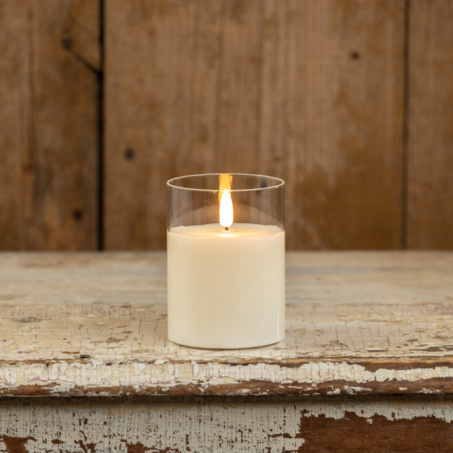 GLASS 3D FLAME CANDLE