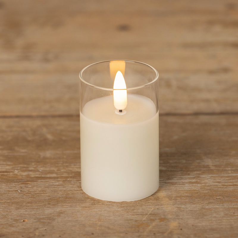GLASS 3D FLAME CANDLE