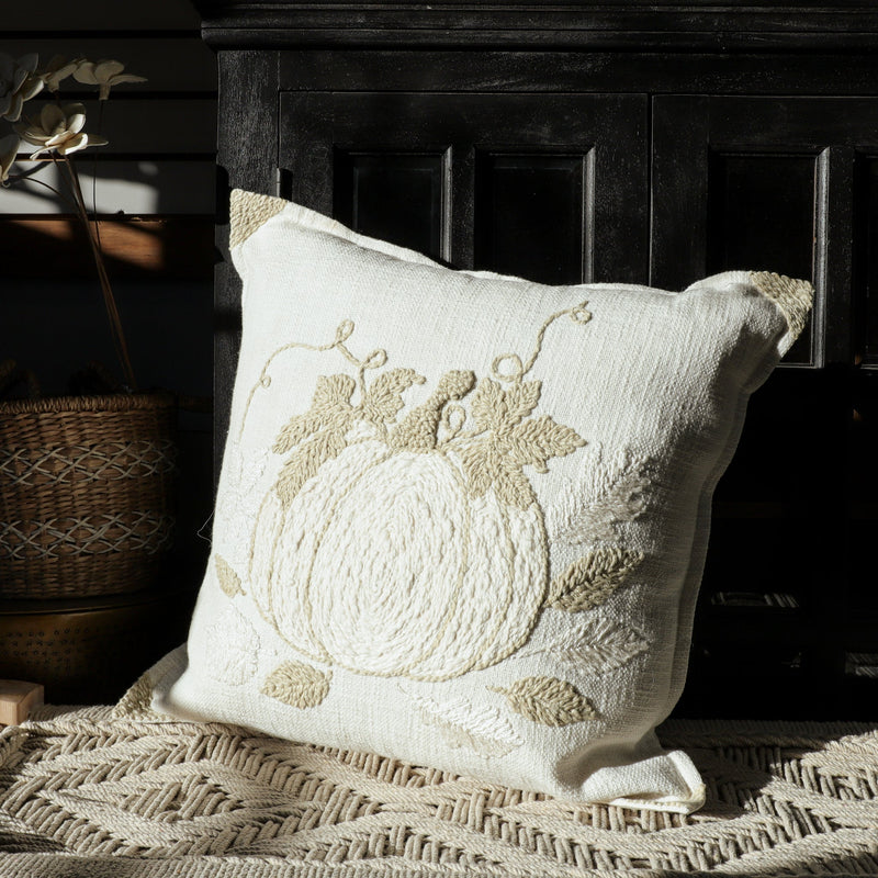 Pumpkin Pillow Corner Stitching