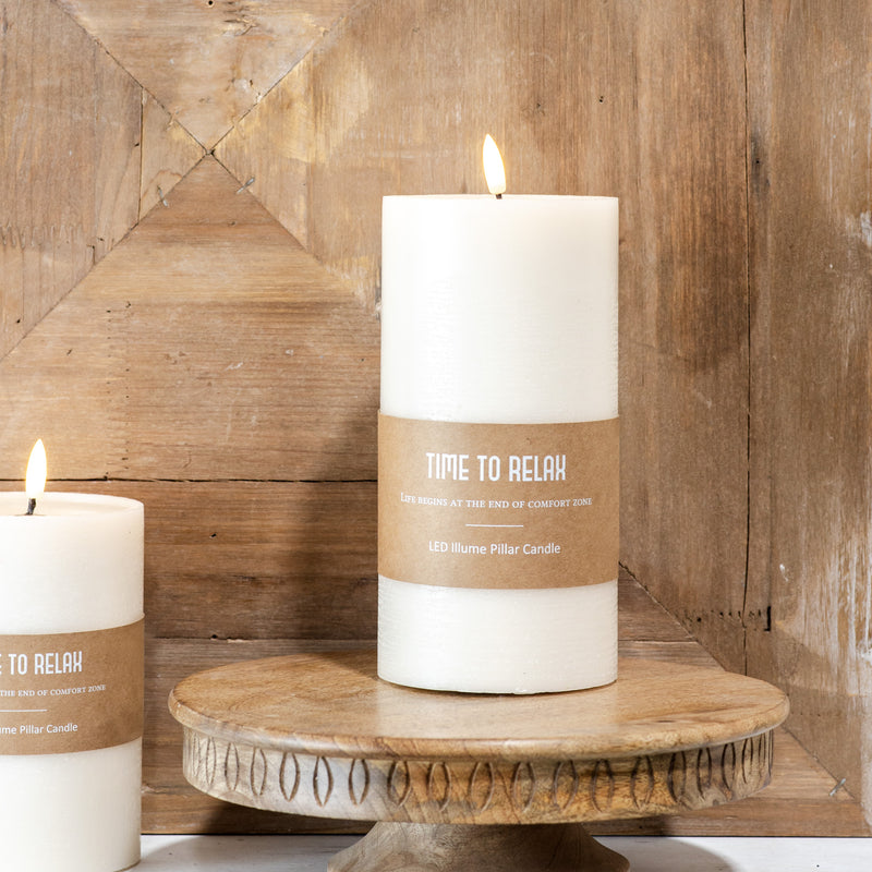 LED Wide Pillar Candle