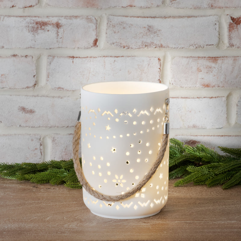Ceramic Holiday LED Lantern