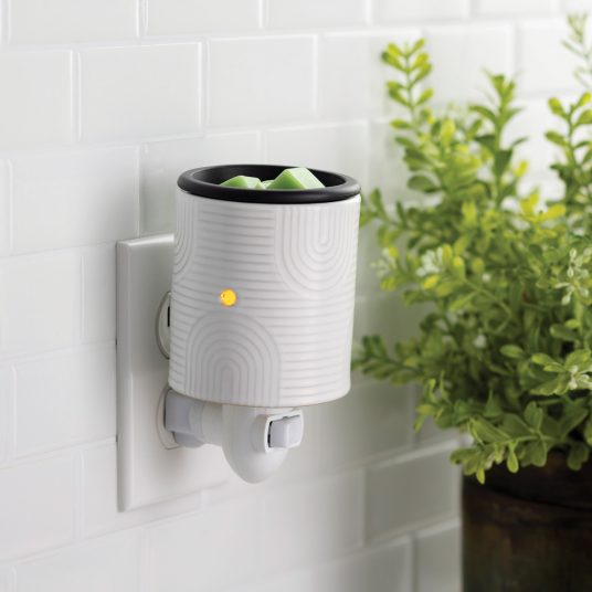 Pluggable Flip Dish Wax Warmer - Arch Deco