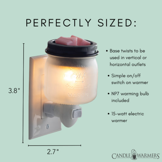 Pluggable Wax Warmer - Glass Mason Jar