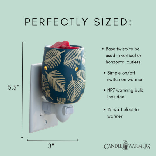 Pluggable Wax Warmer - Pressed Leaf
